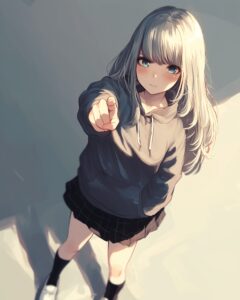 パーカー女子０