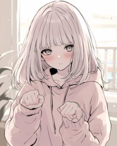 パーカー女子０