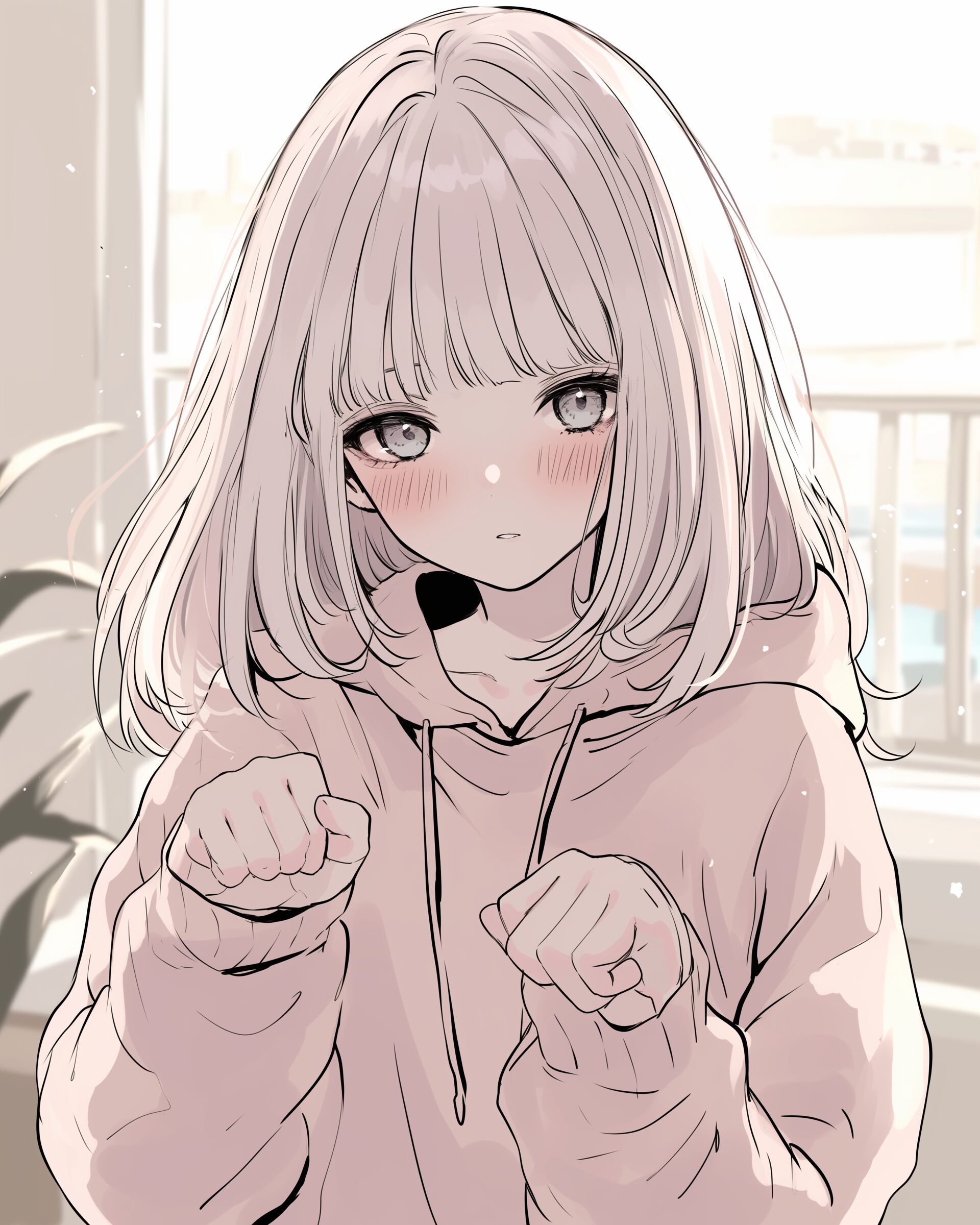 パーカー女子０