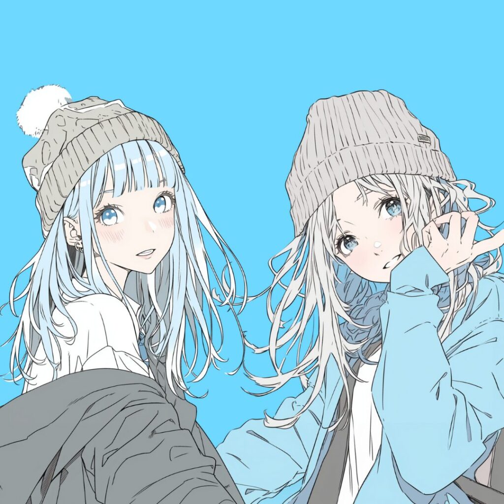 ニット帽女子１