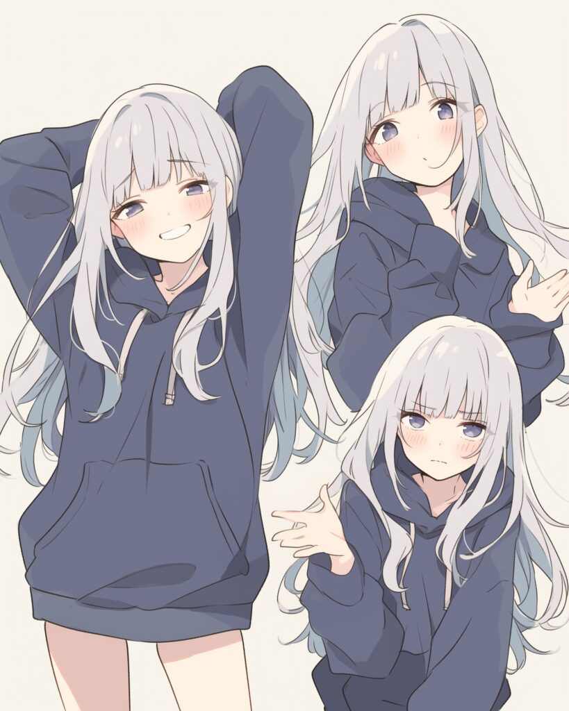 銀髪女子・冬０