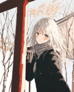 初詣女子０