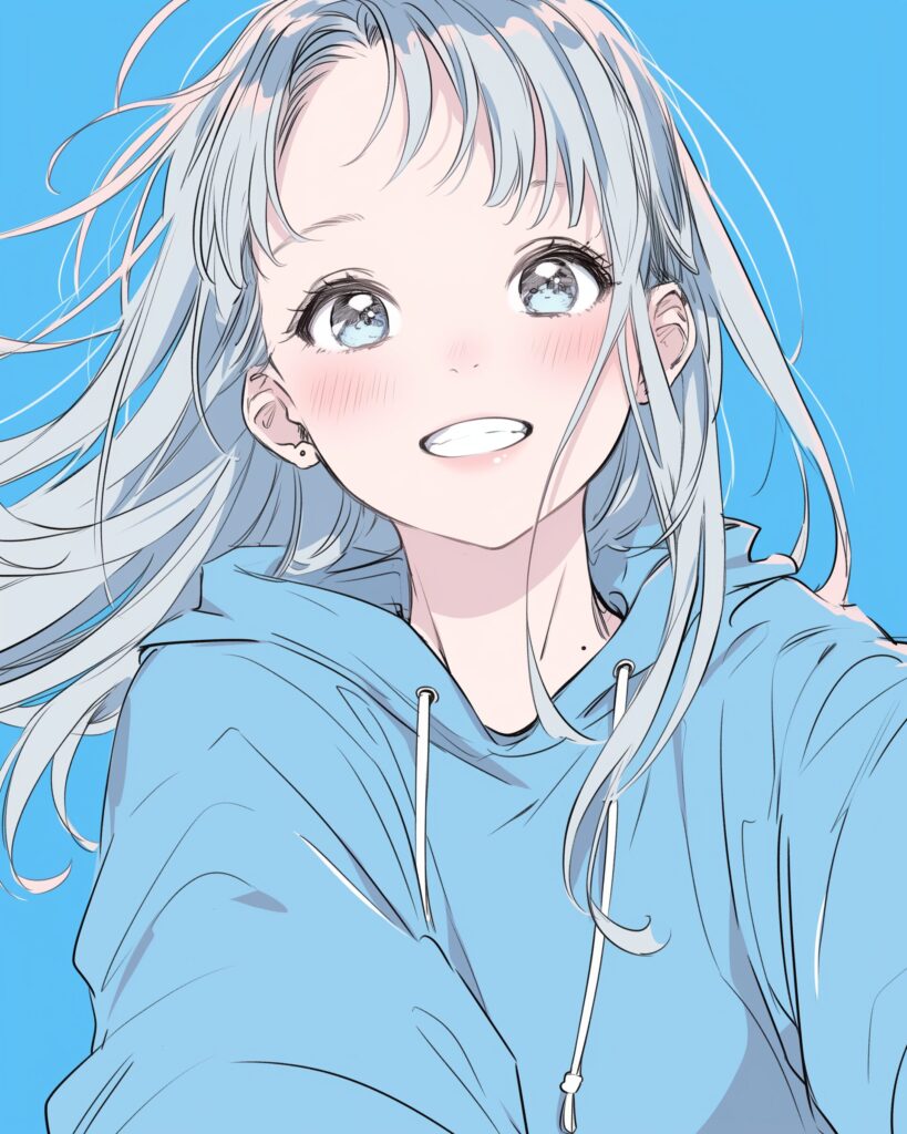 銀髪女子０