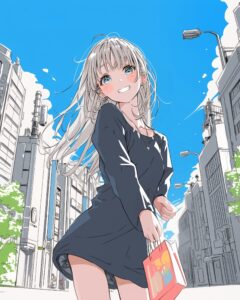銀髪女子０
