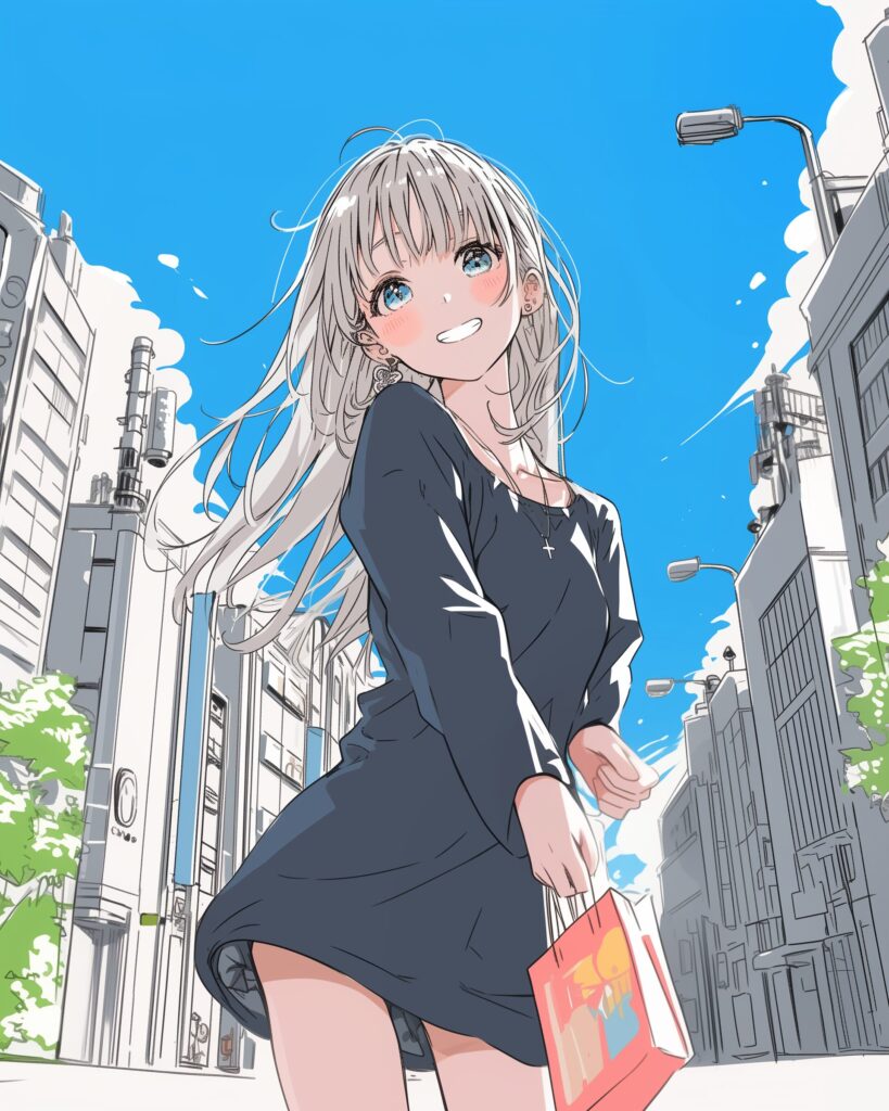 銀髪女子０