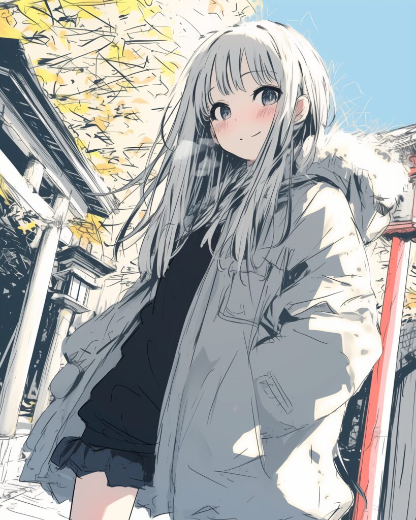初詣女子０