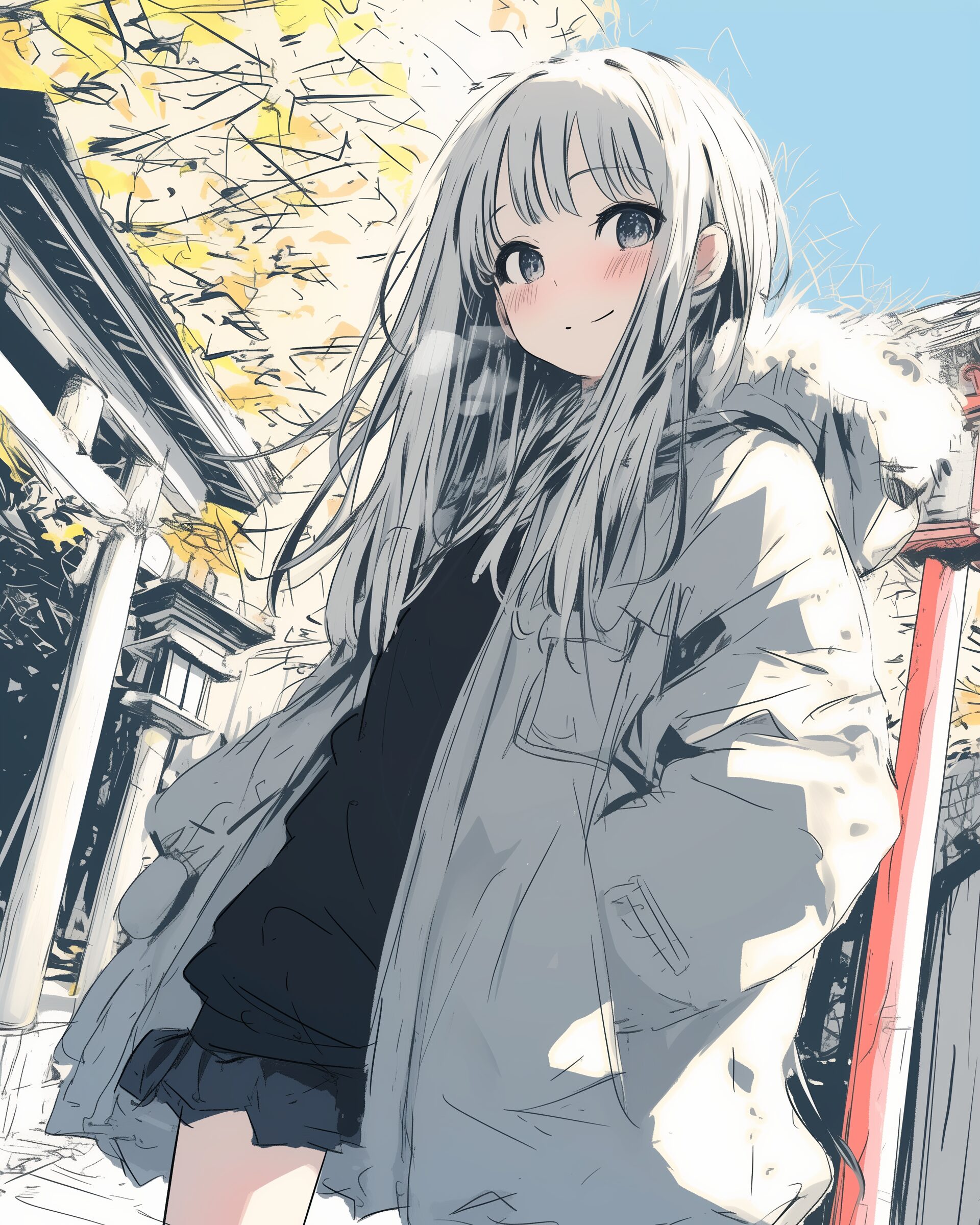 初詣女子０