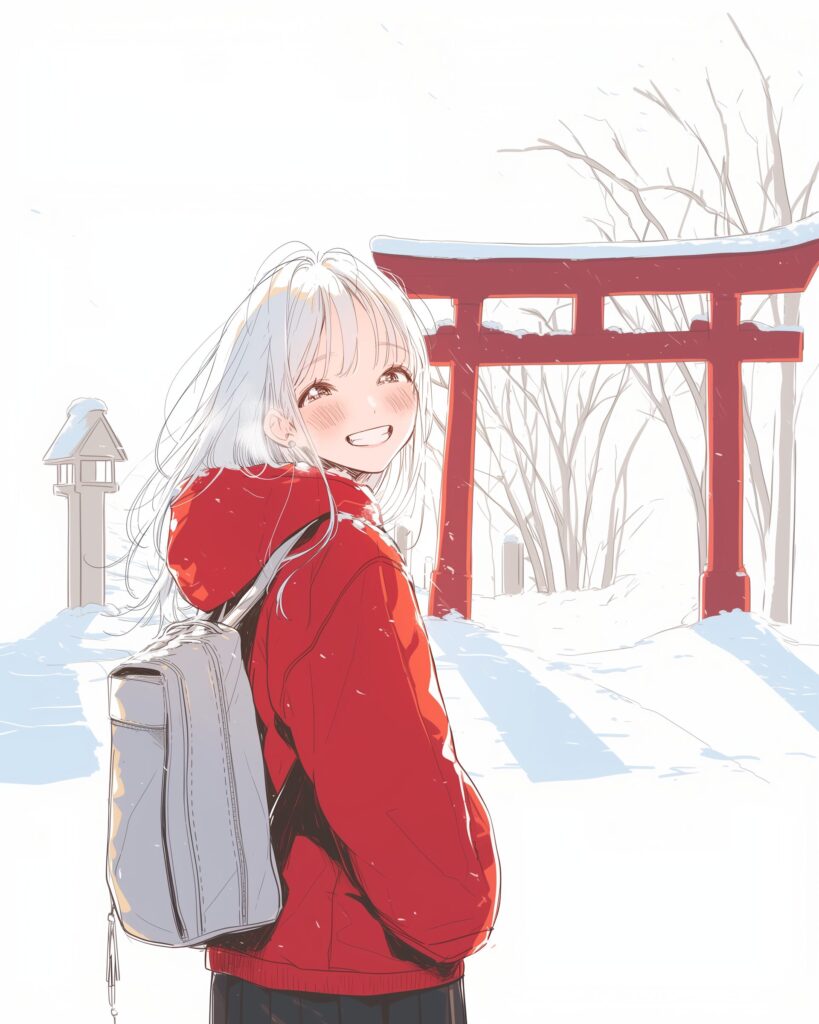初詣女子０
