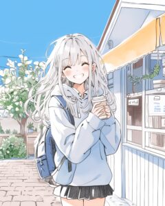 銀髪女子・冬０