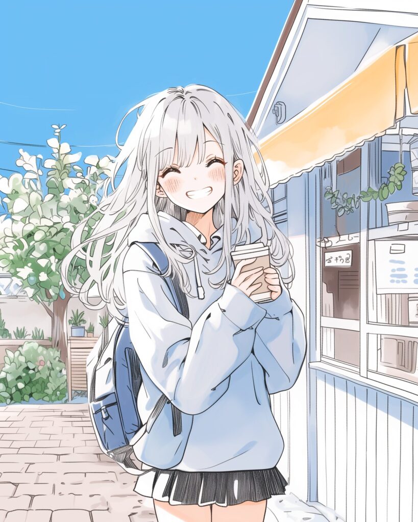 銀髪女子・冬０