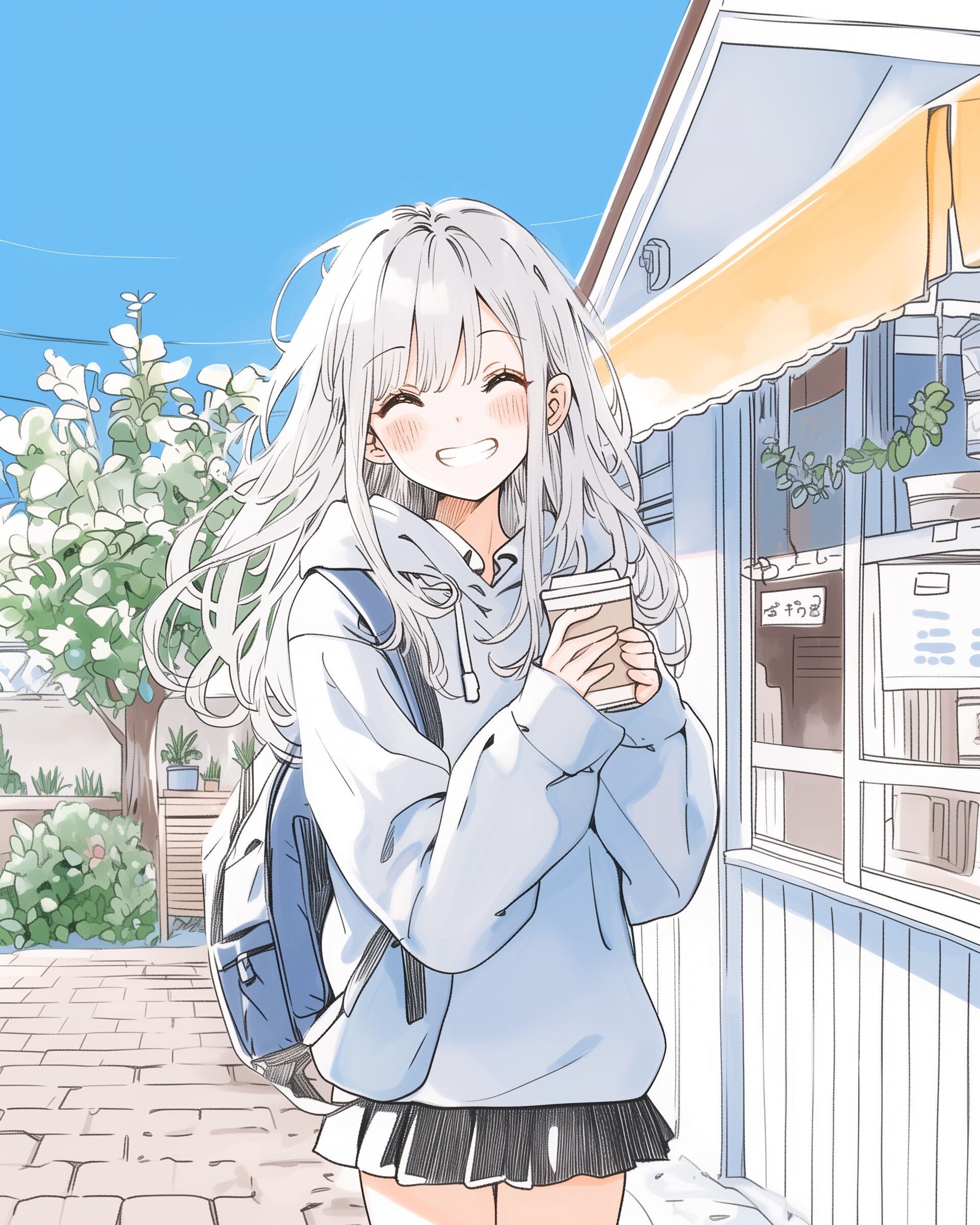銀髪女子・冬0