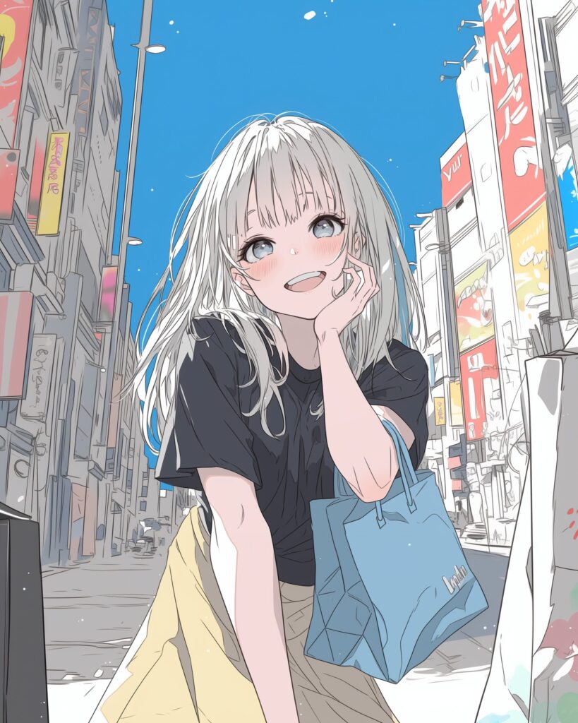 銀髪女子０