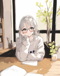 勉強女子０
