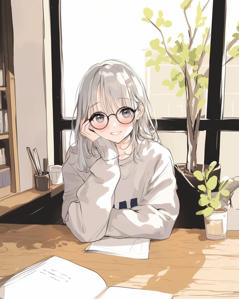 勉強女子０