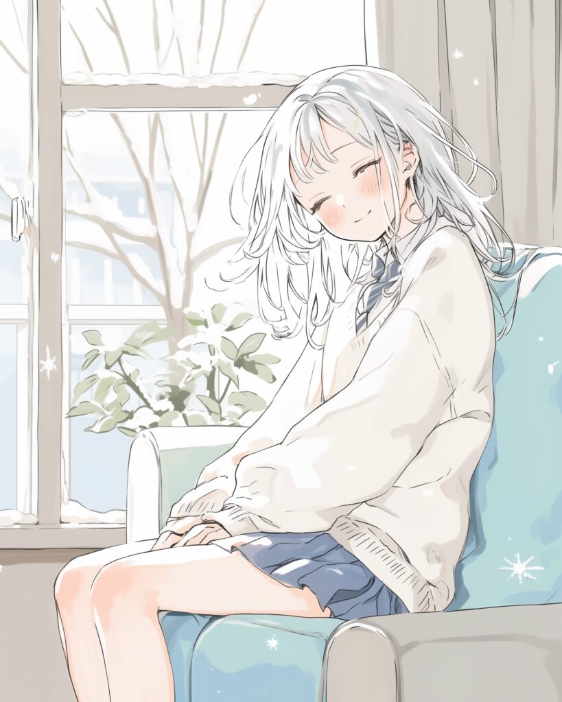 お昼寝女子０