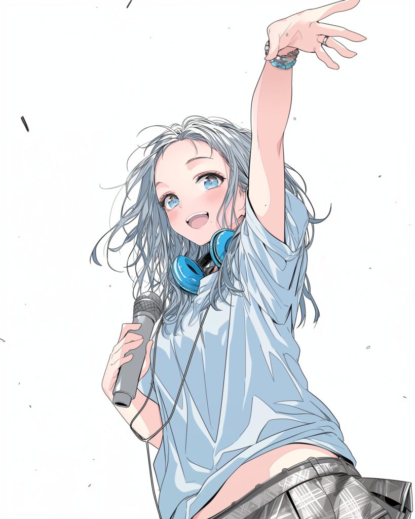 銀髪ライブ女子０
