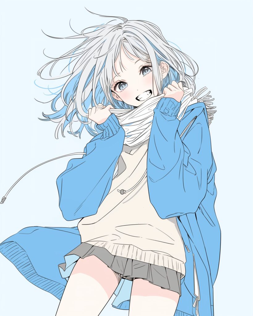 銀髪女子０