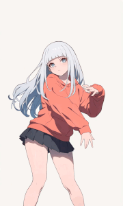 【GIF】踊る銀髪女子