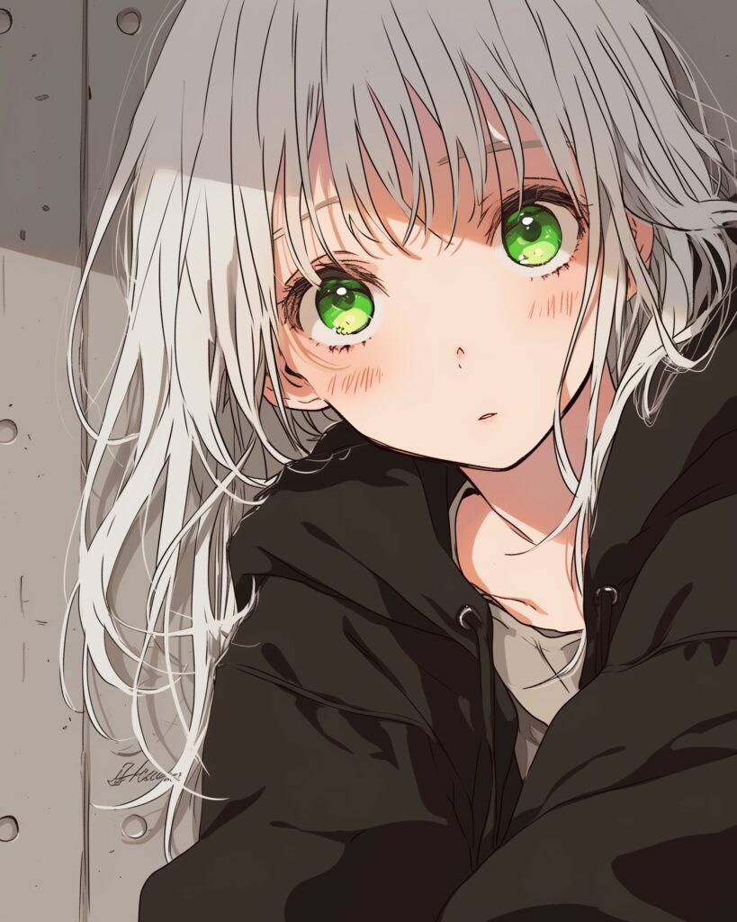 コートを着た女の子０