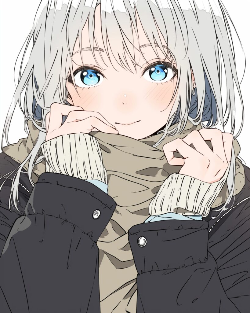 ニット帽女子０