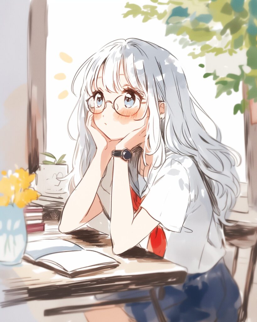 勉強女子０
