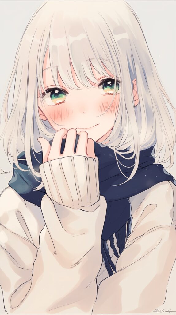 【壁紙】銀髪女子０