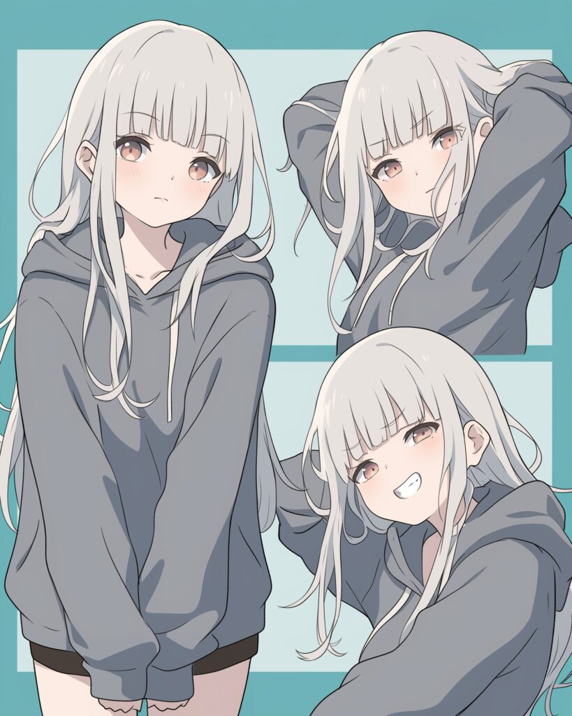 銀髪女子・冬０