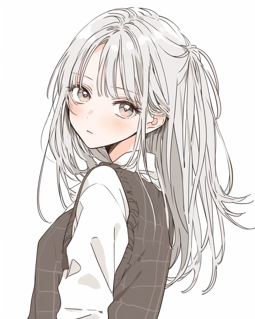 銀髪女子０