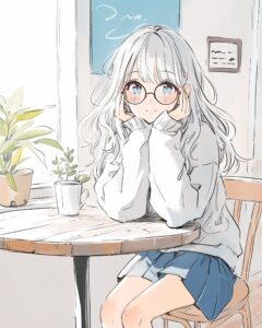 勉強女子０