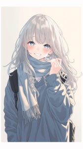 【壁紙】銀髪女子０