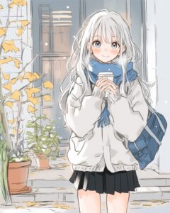 銀髪女子・冬０