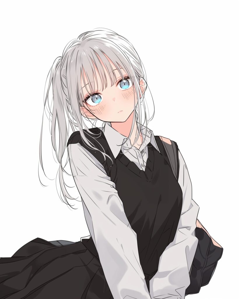 銀髪女子０
