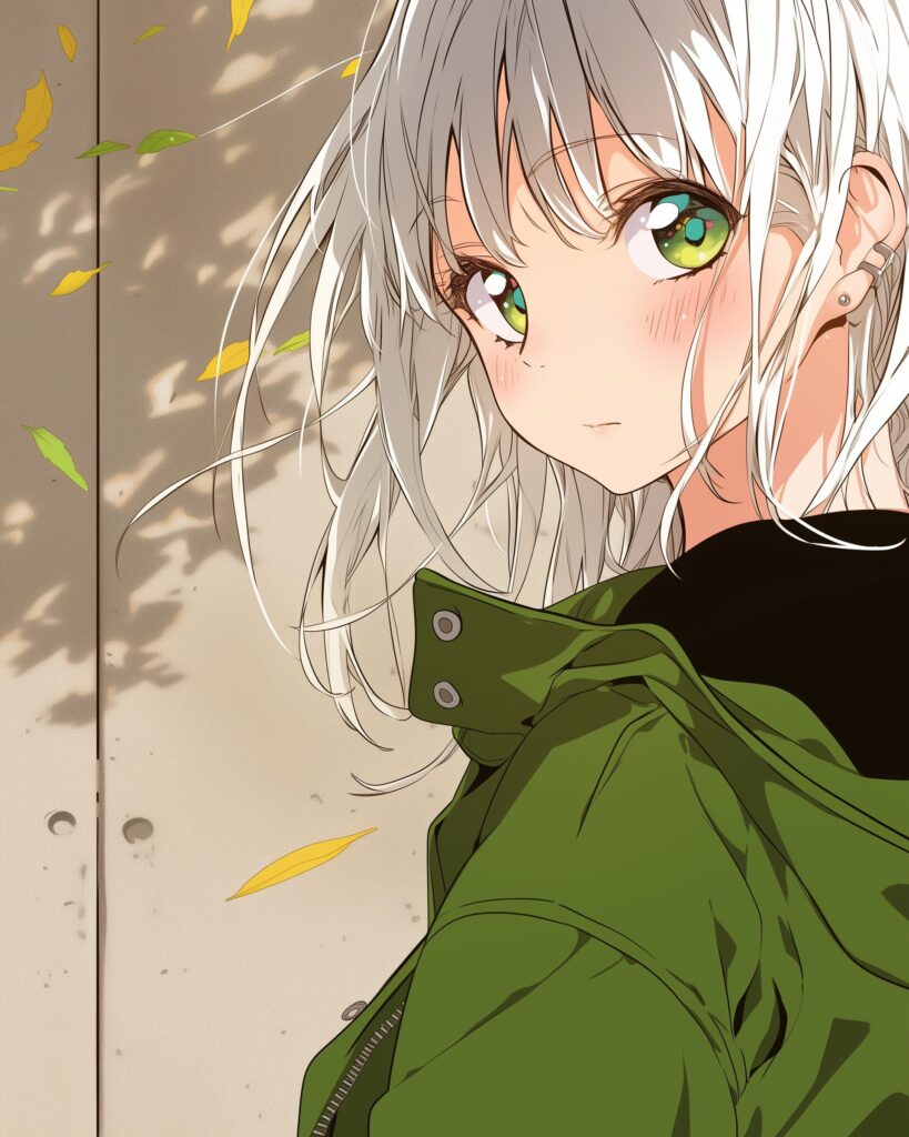 コートを着た女の子０