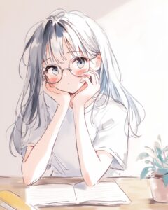 勉強女子０