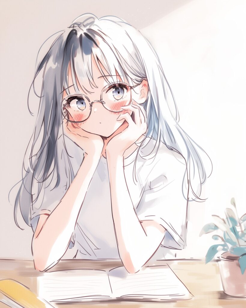 勉強女子０