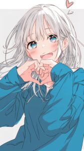 【壁紙】銀髪女子０