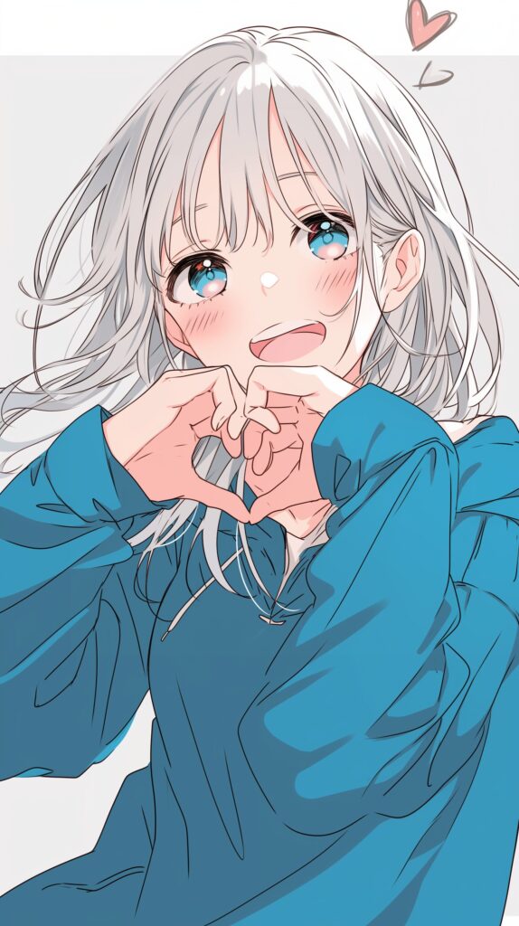 【壁紙】銀髪女子０