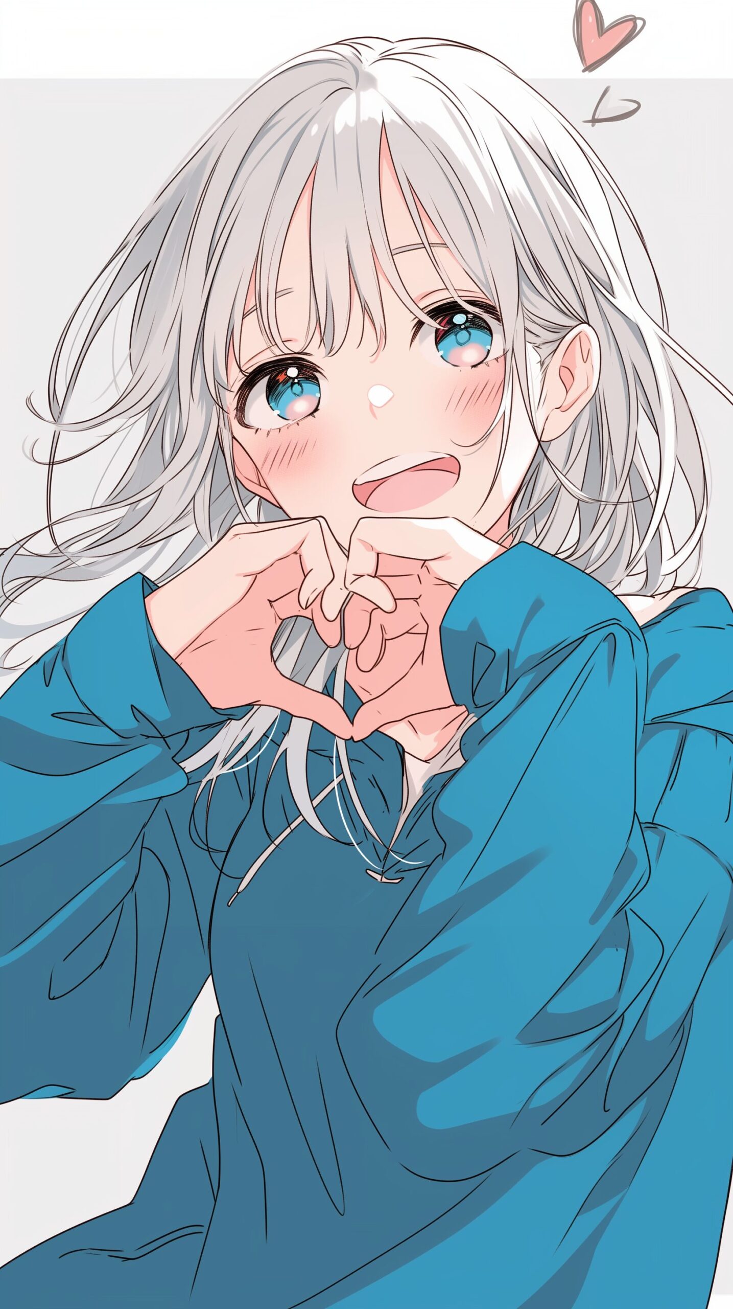 【壁紙】銀髪女子0