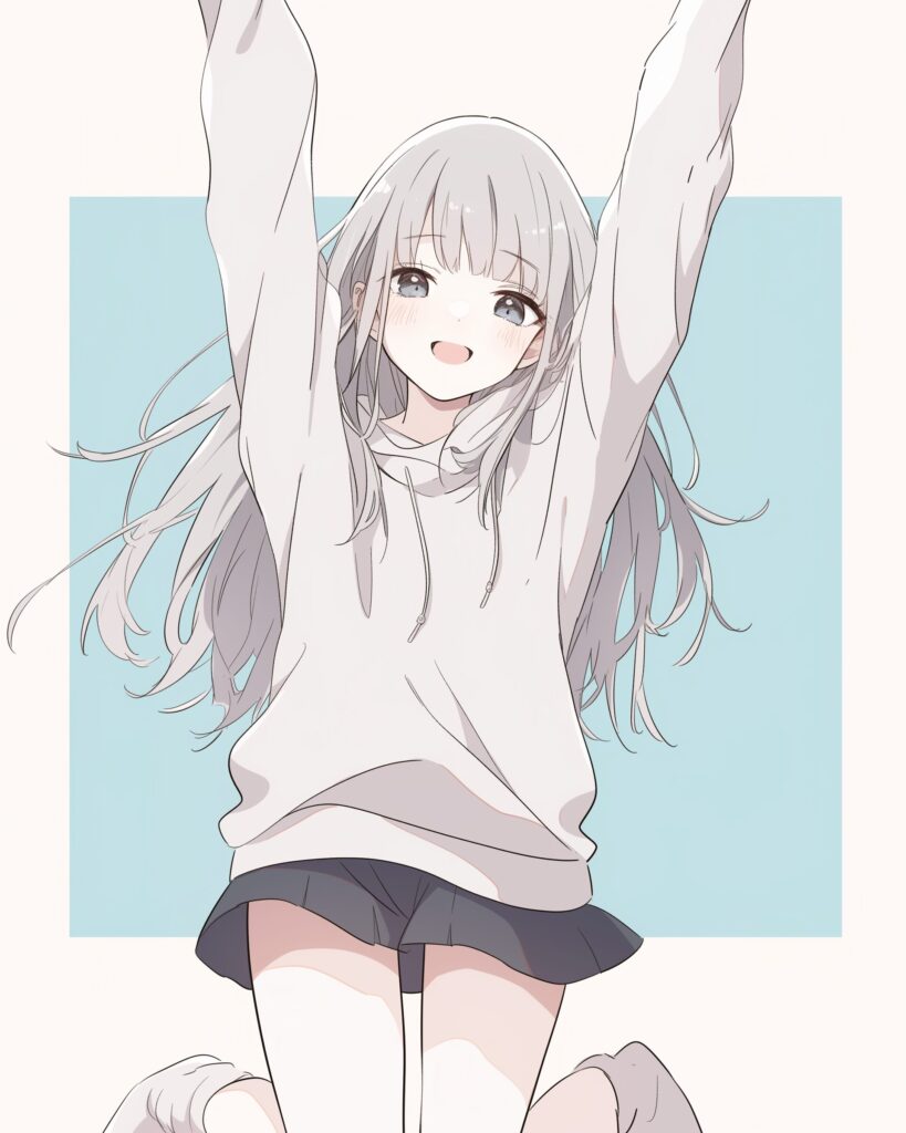 銀髪女子・冬０