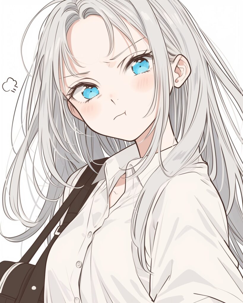 銀髪女子０