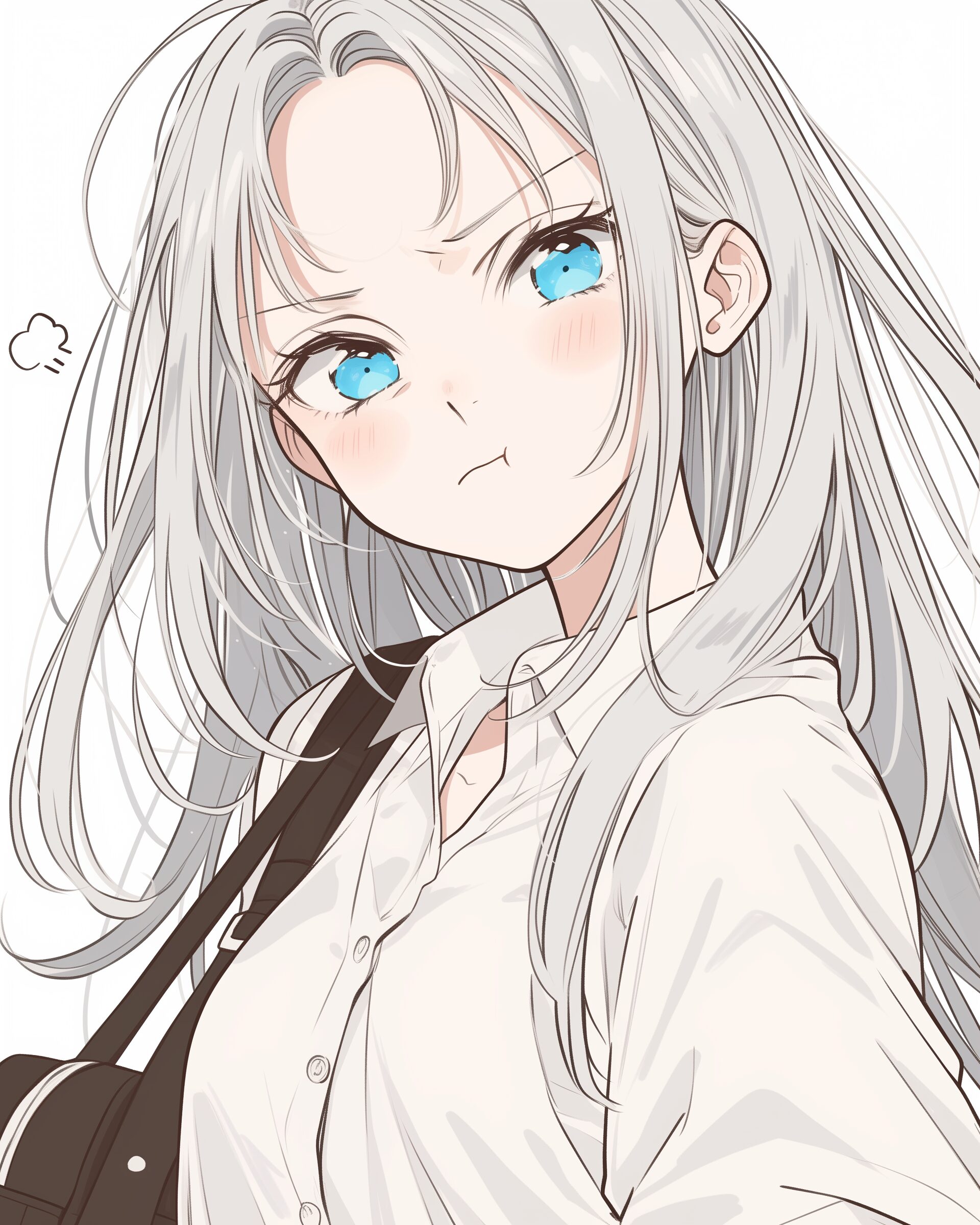 銀髪女子０
