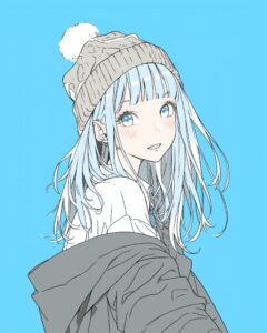 ニット帽女子１