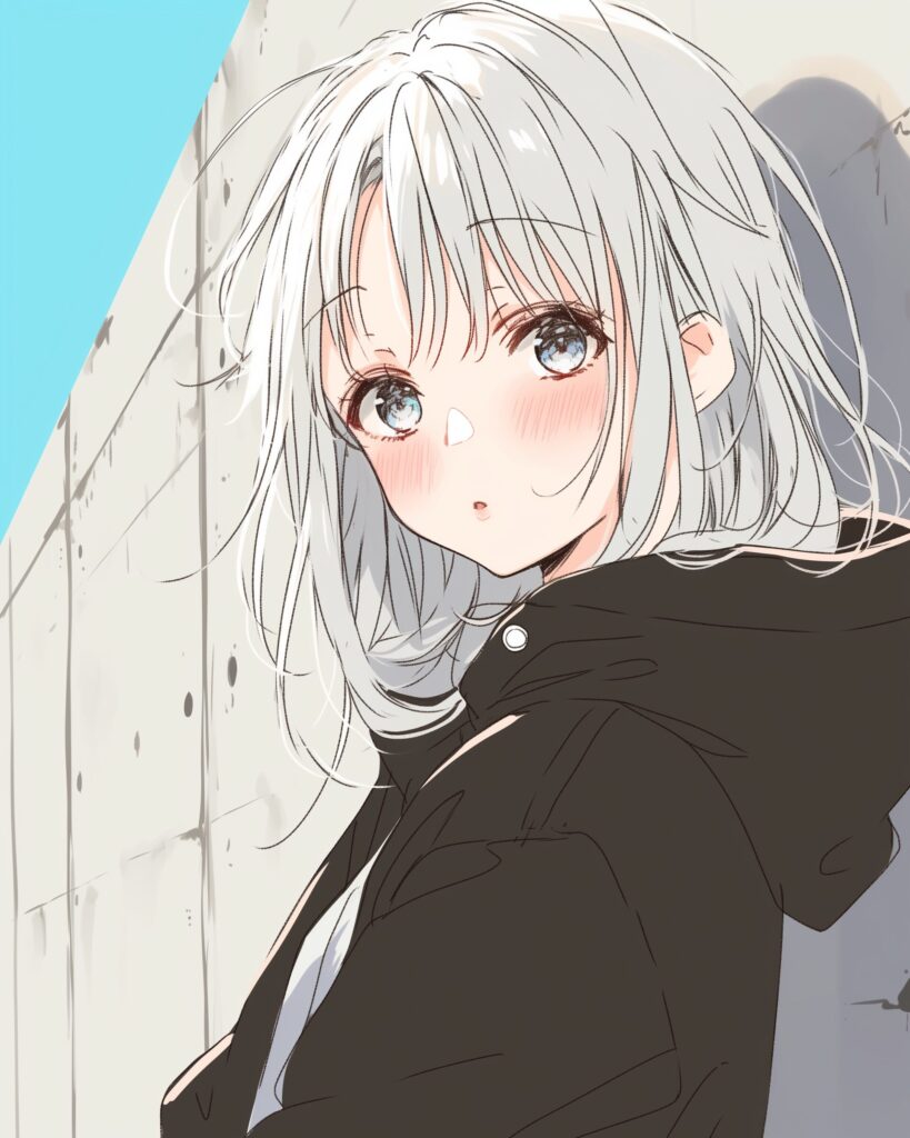コートを着た女の子０