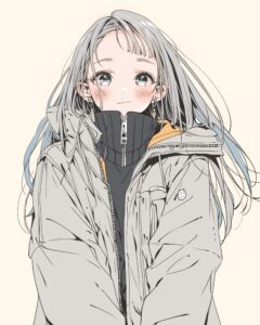 ニット帽女子０