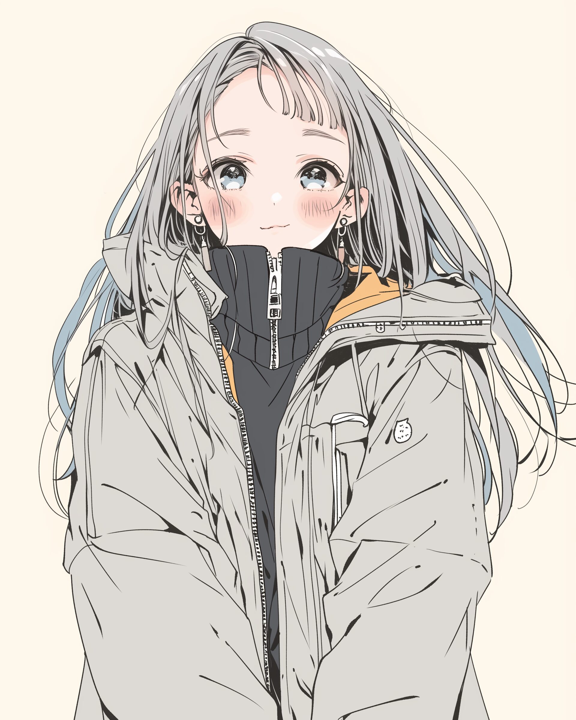 ニット帽女子0