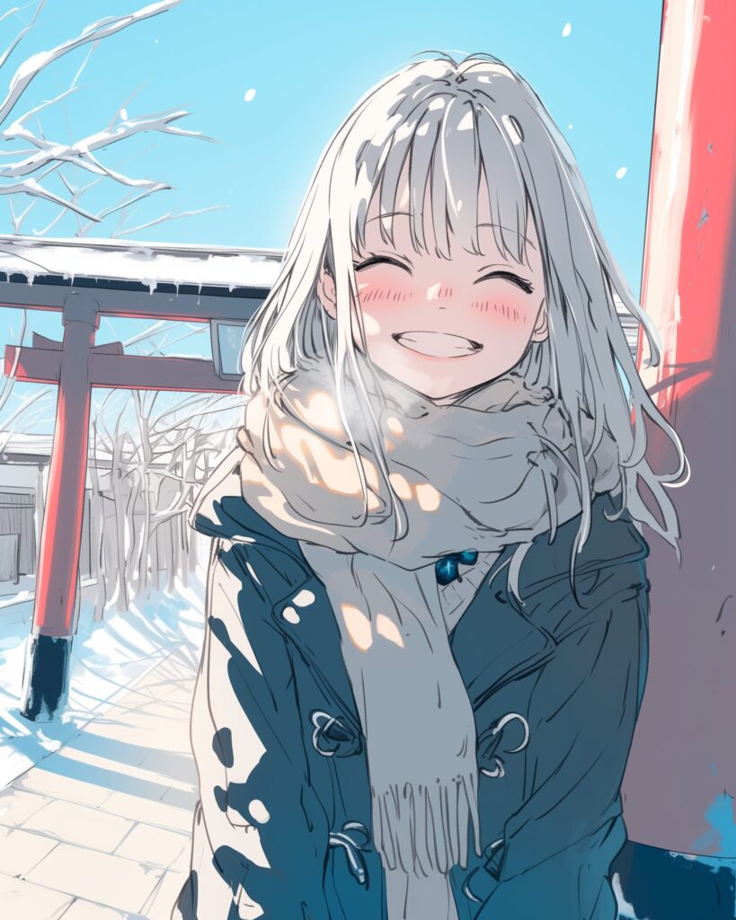 初詣女子０