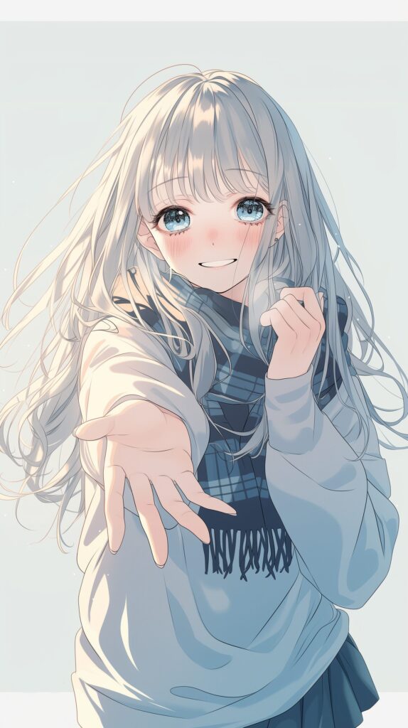【壁紙】銀髪女子０