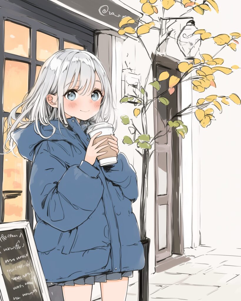 銀髪女子・冬０