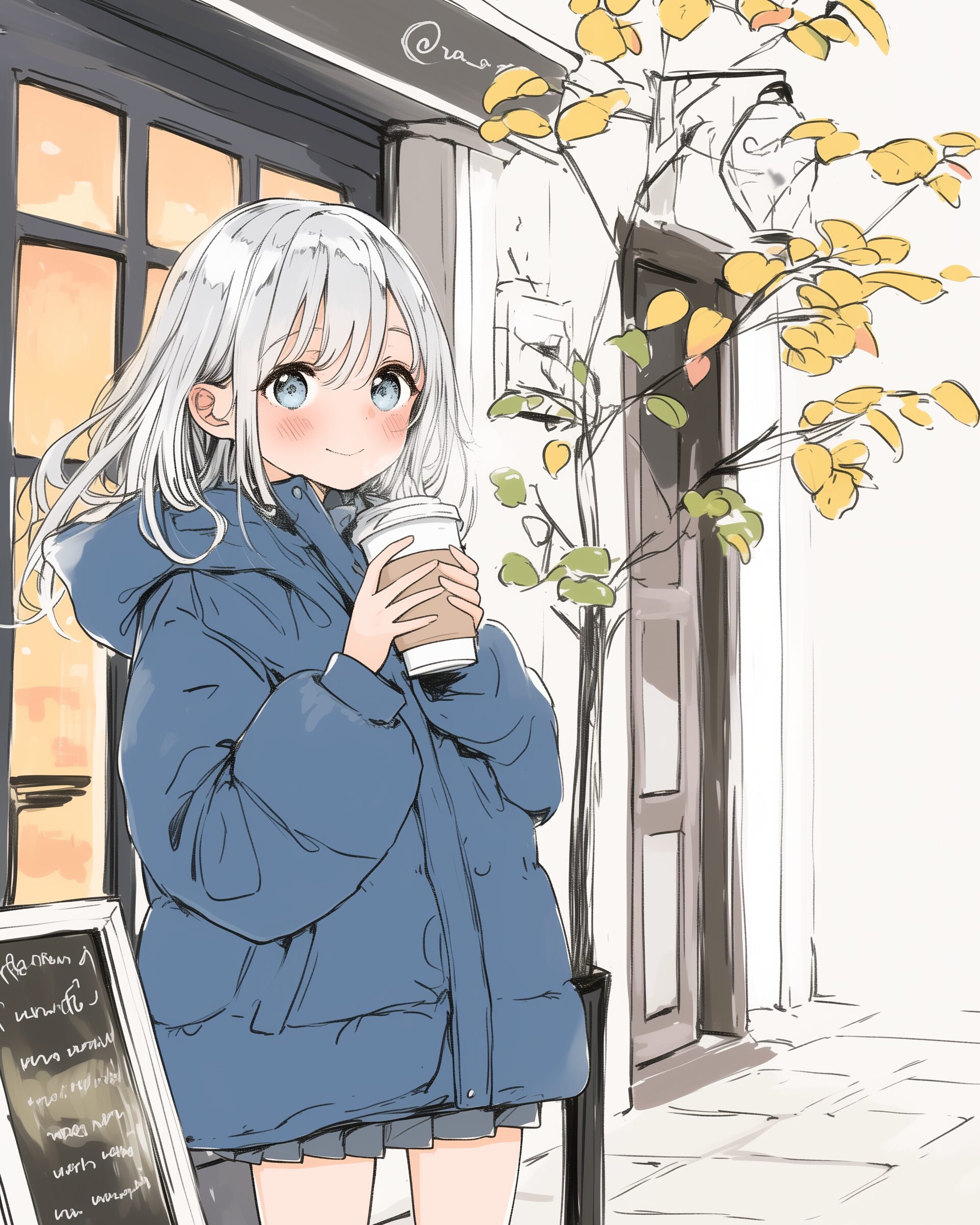 銀髪女子・冬0