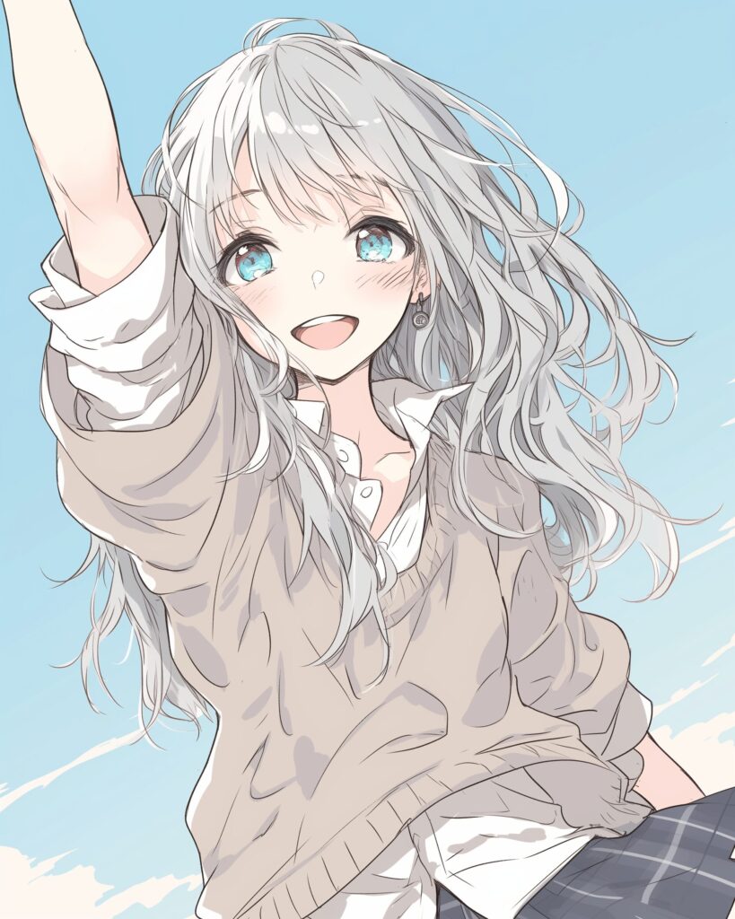 銀髪ライブ女子０